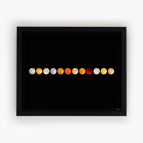 12 shades of a Year ~ all the Full Moons of 2025